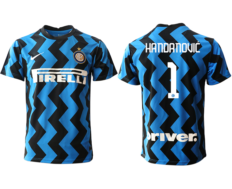 Men 2020-2021 club Inter Milan home aaa versio #1 blue Soccer Jerseys